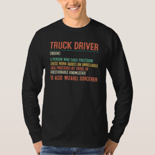 Camiseta Mens Vintage Trucker Definition Trucker Mech