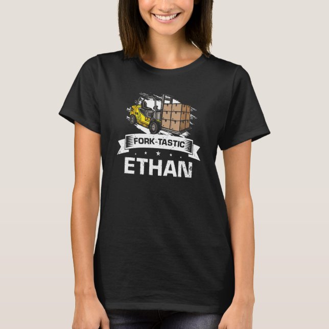 Camiseta Mens Warehouse Forklifter para el controlador de a (Anverso)