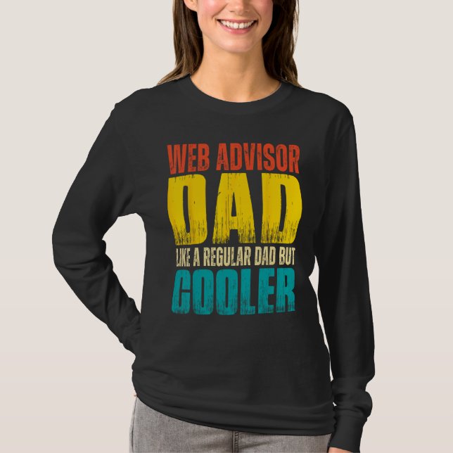 Camiseta Mens Web Advisor Dad   Like a Regular Dad but Cool (Anverso)