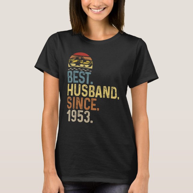 Camiseta Mens Wedding Anniversary World Best Husband Since  (Anverso)