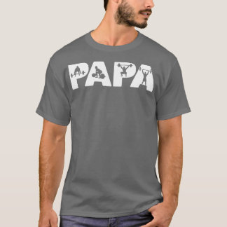 Camiseta Mens Weight Lifter Dad  Funny Papa Weight Lifting