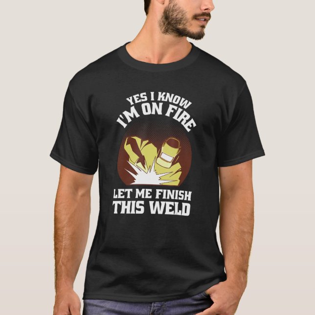 Camiseta Mens Welder worker Locksmith Craftsman Welding mac (Anverso)