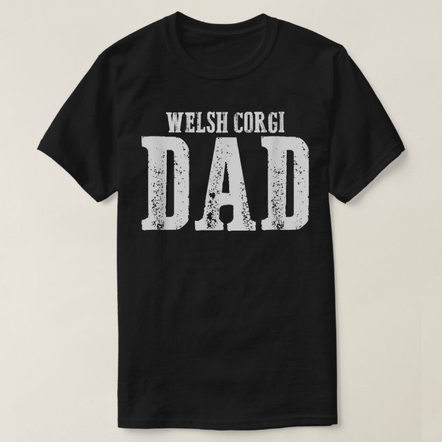 Camiseta Mens Welsh Corgi Dad (Diseño del anverso)