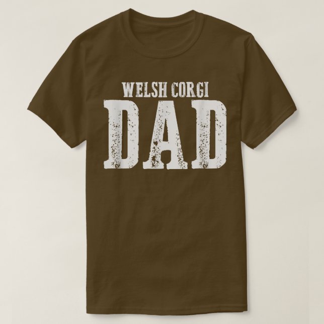 Camiseta Mens Welsh Corgi Dad (Diseño del anverso)