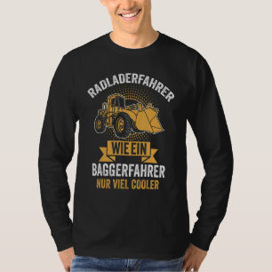 Camiseta Mens Wheel Cargador Ciclista Excavador Civil Const