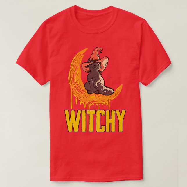 Camiseta Mens Witchy Witts Broom Witchcraft Witch Bells W (Diseño del anverso)