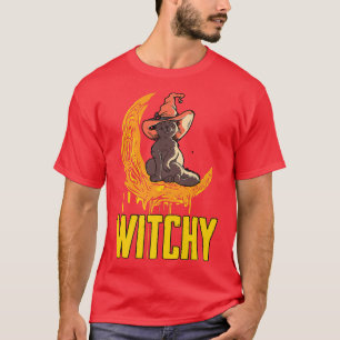 Camiseta Mens Witchy Witts Broom Witchcraft Witch Bells W
