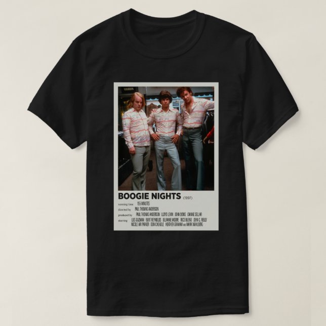 Camiseta Mens Womens Boogie Nights 1997 Alternative Film Po (Diseño del anverso)