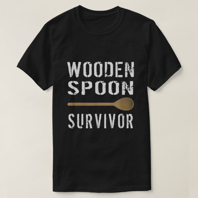 Camiseta Mens Wooden Spoon Survivor T Shirt2894 (Diseño del anverso)