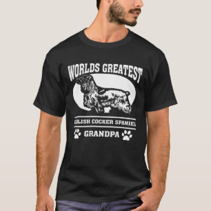 Camiseta Mens Worlds Greatest English Cocker Spaniel Grandp