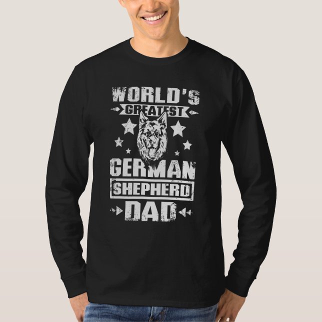 Camiseta Mens World's greatest german shepherd dad (Anverso)