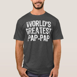 Camiseta Mens World's Greatest PapPap Father's Day Gift Chr
