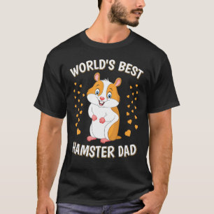 Camiseta Mens Worlds Mejor Hámster Papá Cute Mascota Hamste