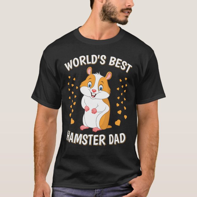 Camiseta Mens Worlds Mejor Hámster Papá Cute Mascota Hamste (Anverso)