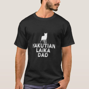 Camiseta Mens Yakutskaya Laika papi Yakutian perro Laika