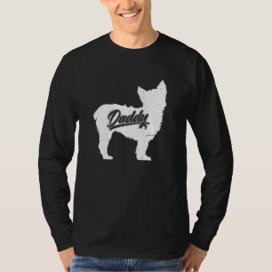 Camiseta Mens Yorkshire Terrier Daddy Papa Padres De Yorks