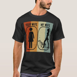 Camiseta Mens Your Wife My Wife German Shepherd For Husban