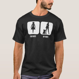 Camiseta Mens Your Wife My Wife Yorkshire Terrier a Yorkie