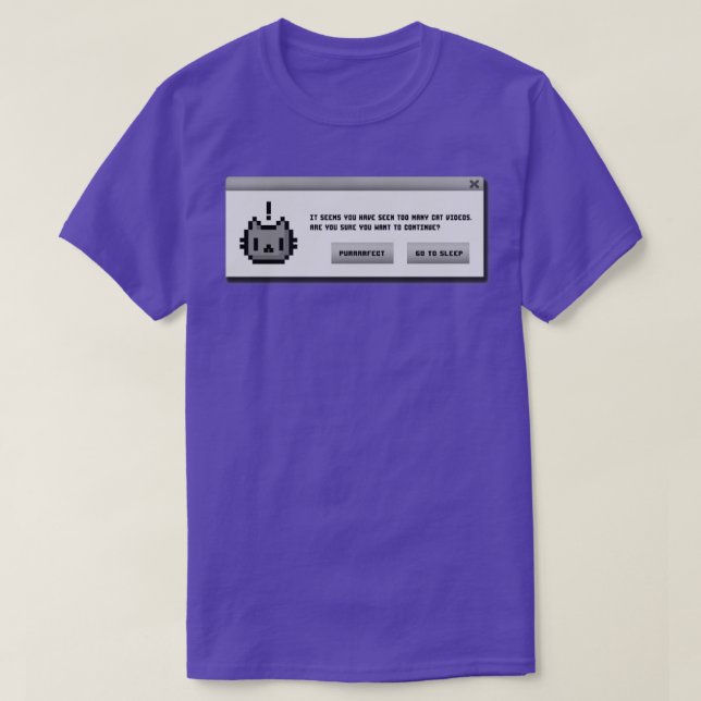 Camiseta Mensaje de alerta de gato Procrastinación Kitty Fu (Diseño del anverso)