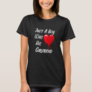 Camiseta Mensaje De Amor El día de San Valentín Del Niño De