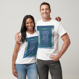 Camiseta Mensaje de amor - John 3-16 - Blanco de manga cort