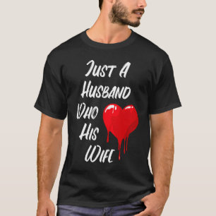 Camiseta Mensaje De Corazón Rojo Del El día de San Valentín