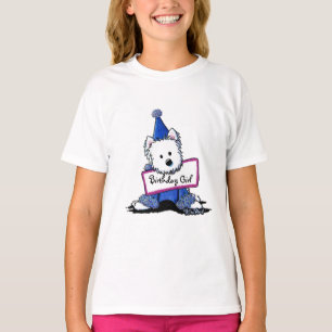 Camiseta Mensaje de cumpleaños de Westie