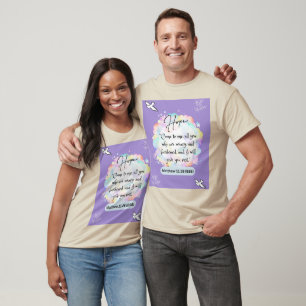 Camiseta Mensaje de esperanza - Matthew 11-28 - Short Sleev