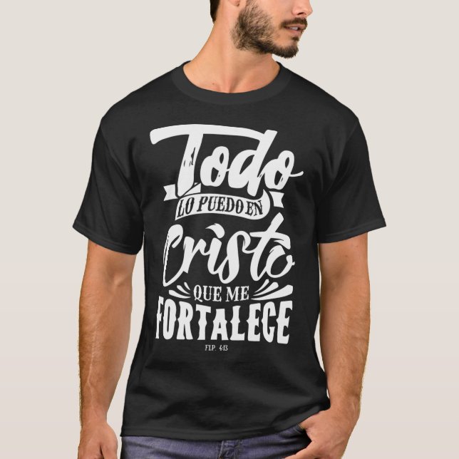 Camiseta Mensaje de la Biblia Dios Cristiano en Español Cri (Anverso)