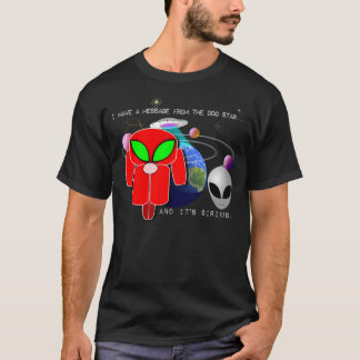Camiseta Mensaje de la estrella de perro - y es Sirius…