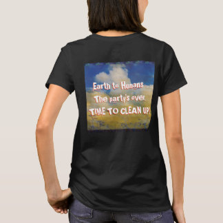 Camiseta Mensaje de la Tierra a los Humanos