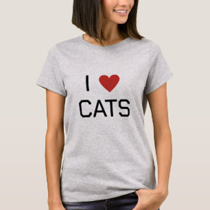 Camiseta Mensaje de los gatos del corazón
