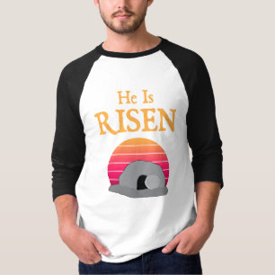 Camiseta Mensaje de Pascua Él ha Resucitado