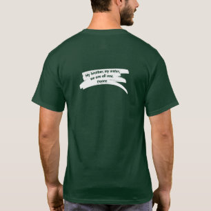 Camiseta Mensaje de paz de borrado de pintura