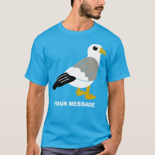Camiseta Mensaje de Personalizado gráfico de gaviota Perso