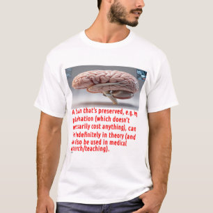 Camiseta Mensaje de preservación del cerebro (con pantallas