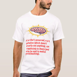 Camiseta Mensaje de preservación del cerebro (logotipo)