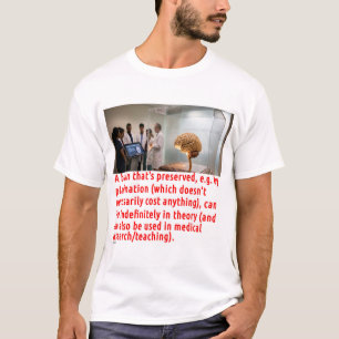 Camiseta Mensaje de preservación del cerebro (sala)
