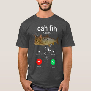 Camiseta Mensaje de recordatorio de llamada Cah Fih Rechaza