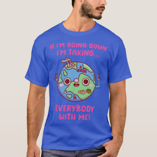 Camiseta Mensaje de Tierra de Planeta Cuta
