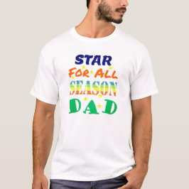 Camiseta Mensaje del Día del Padre Estrella para Todas las 