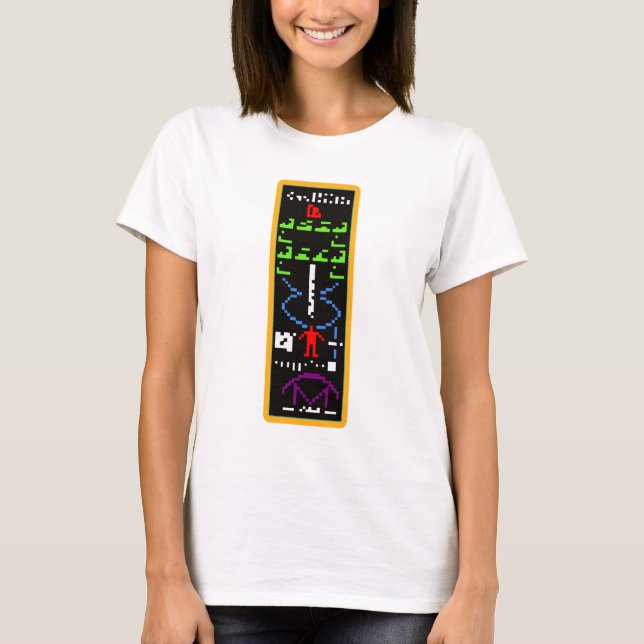 Camiseta Mensaje del extranjero de Arecibo M13 (Anverso)