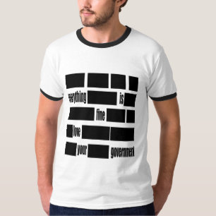 Camiseta Mensaje del gobierno de Censorsed