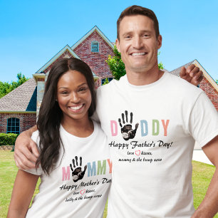 Camiseta Mensaje del primer día del padre del ultrasonido B