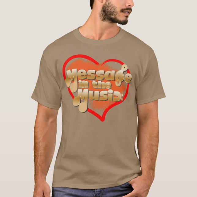 Camiseta Mensaje Inhe Music divertido (Anverso)