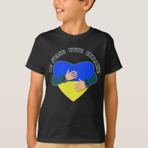 Camiseta Mensaje inspirador Apoyamos a Ucrania T-Shir