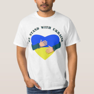 Camiseta Mensaje inspirador Apoyamos a Ucrania T-Shir
