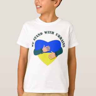 Camiseta Mensaje inspirador Apoyamos a Ucrania T-Shir