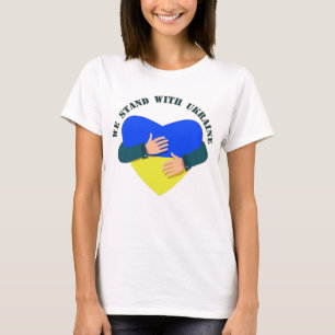Camiseta Mensaje inspirador Apoyamos a Ucrania T-Shir