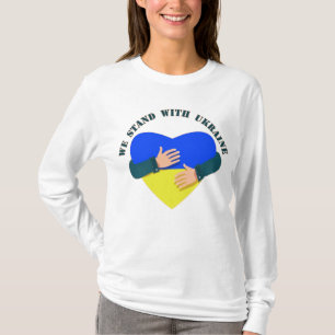 Camiseta Mensaje inspirador Apoyamos a Ucrania T-Shir